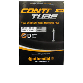 Schl 26" Continental Schlauch MTB 26 Tour D40 wide Hermetic Plus 47-559>62-559