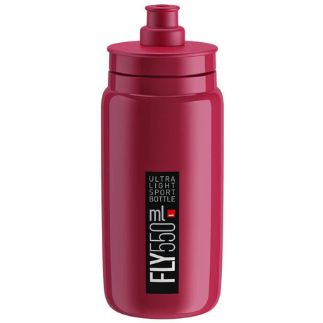 Trinkflaschen Elite Fly Elite 550ml Weinrot-Schw