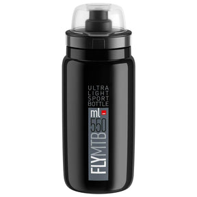Trinkflaschen Elite Fly MTB 550ml Schwarz-Grau