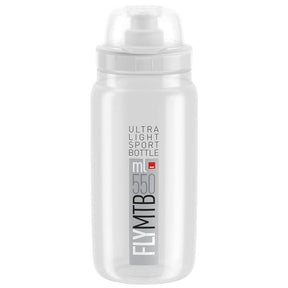 Trinkflaschen Elite Fly MTB 550ml Transp-Grau