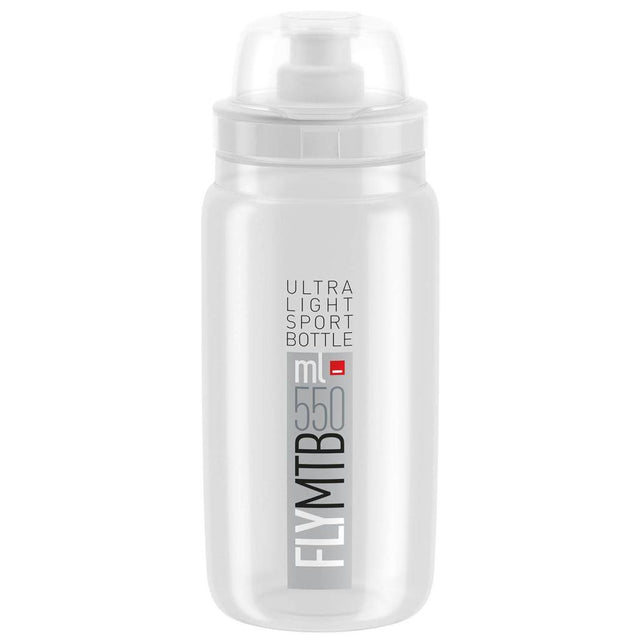 Trinkflaschen Elite Fly MTB 550ml Transp-Grau
