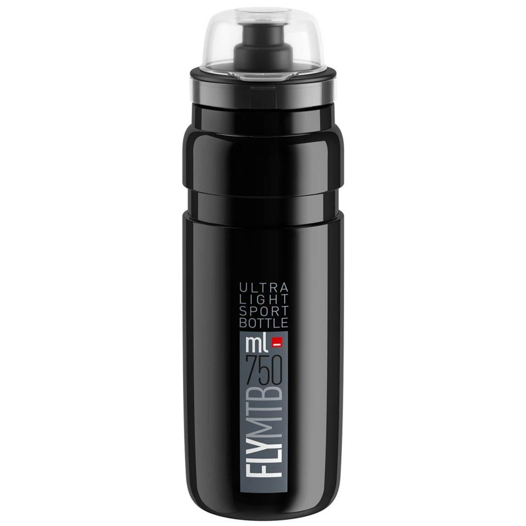 Trinkflaschen Elite Fly MTB 750ml Schwarz-Grau