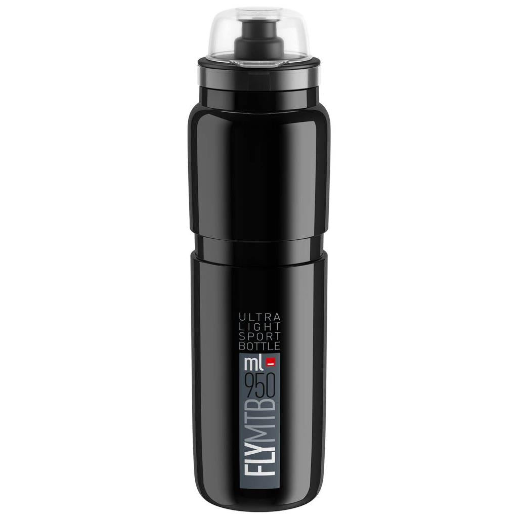 Trinkflaschen Elite Fly MTB 950ml Schwarz-Grau