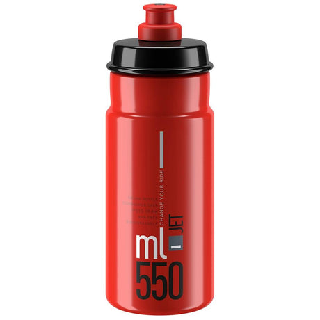 Trinkflaschen Elite Jet 550ml Rot-Grau