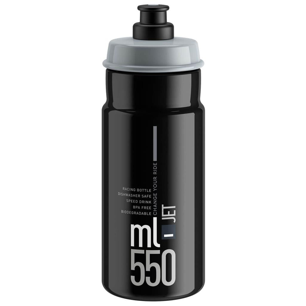 Trinkflaschen Elite Jet 550ml Schwarz-Grau