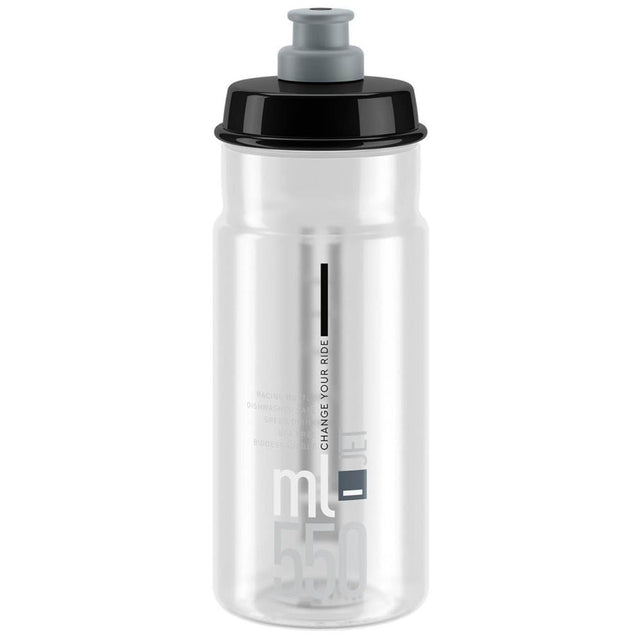 Trinkflaschen Elite Jet 550ml Transparent-Grau