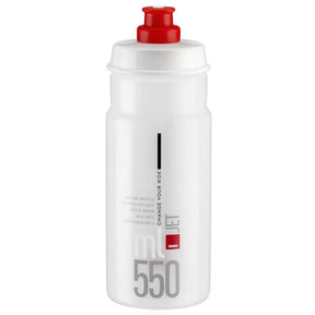 Trinkflaschen Elite Jet 550ml Transparent-Rot