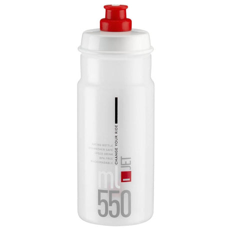 Trinkflaschen Elite Jet 550ml Transparent-Rot
