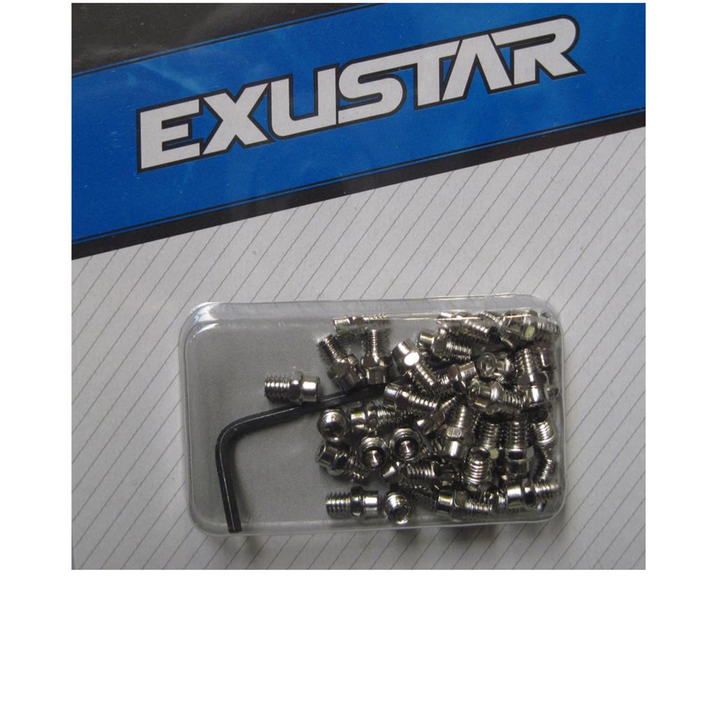 Cleats-Platte Exustar Ersatzpins silber für E-PB525