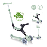 Globber pistazie, 120/80mm Scooter Globber Go-Up Foldable Plus Eco
