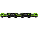 Kette 12s KMC 12s Kette X-12 DLC schwarz-gruen
