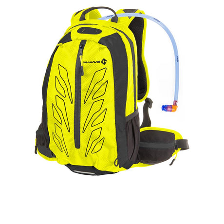 TaschBiPack M-Wave Bikepacking Trinkrucksack neongelb incl Wasserblase