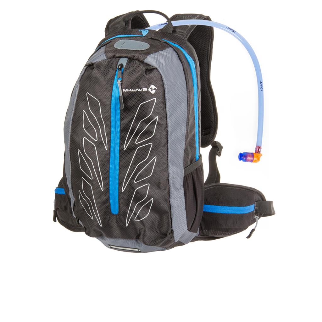 TaschBiPack M-Wave Bikepacking Trinkrucksack schwarz incl Wasserblase