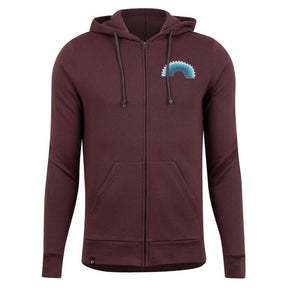 Herren Pearl Izumi Go-To Graphic FZ Hoodie burgundy