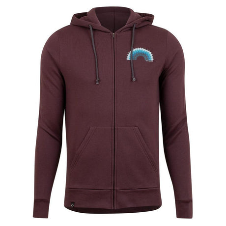 Herren Pearl Izumi Go-To Graphic FZ Hoodie burgundy