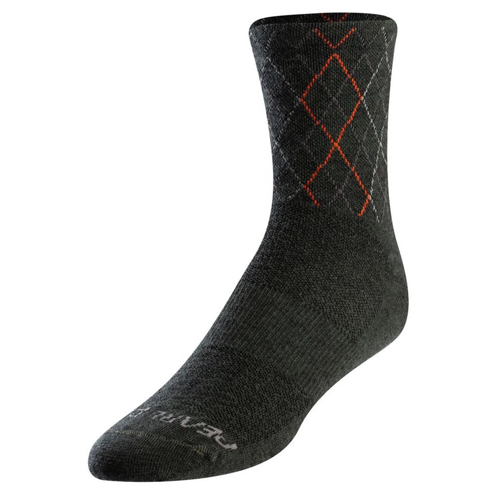 Unisex Pearl Izumi Merino Thermal Wool Sock grau-rot XL