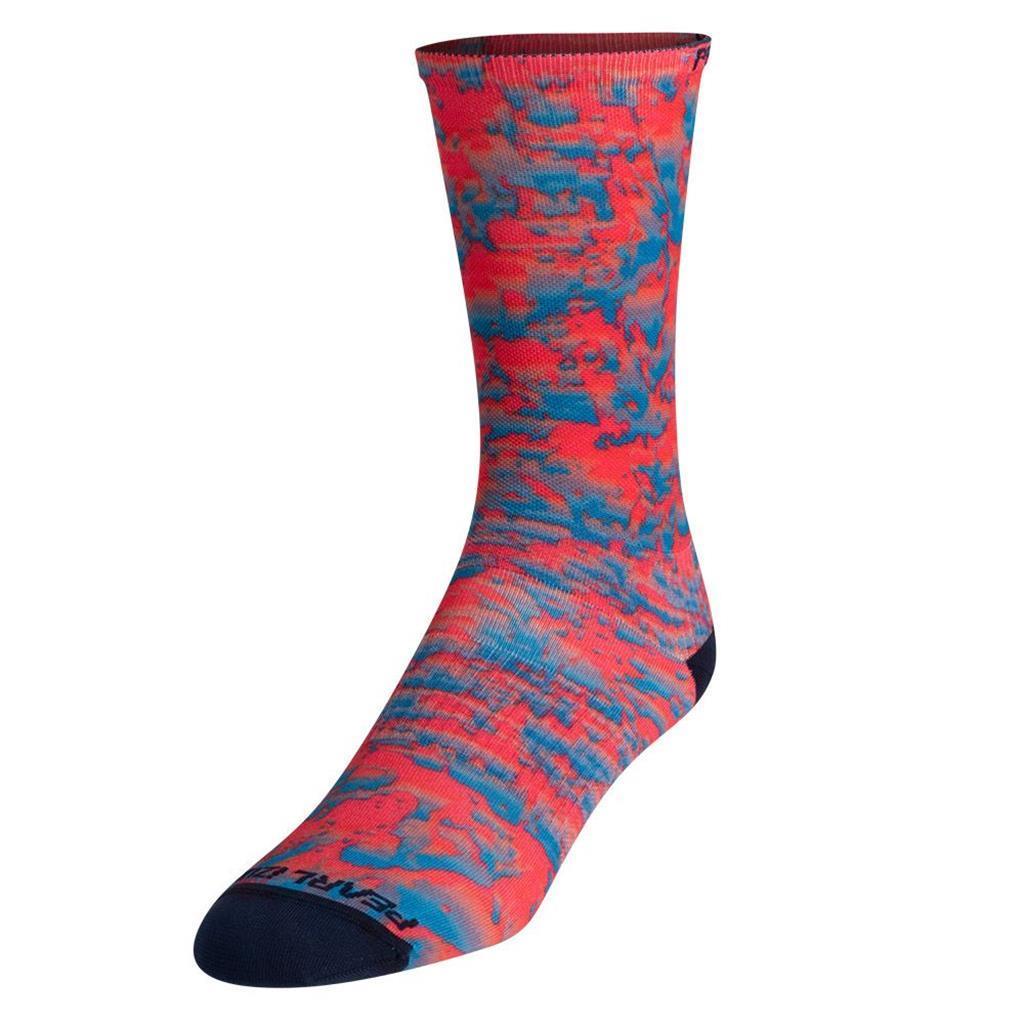 Unisex Pearl Izumi Pro Tall Sock blau-rot
