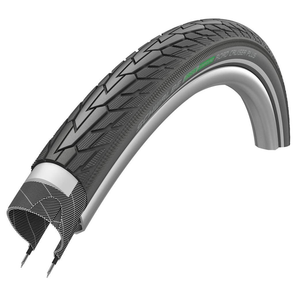 Reifen 28" (Attribut schon hinzugefügt) Schwalbe Road Cruiser Plus Green Compound Draht Reflex