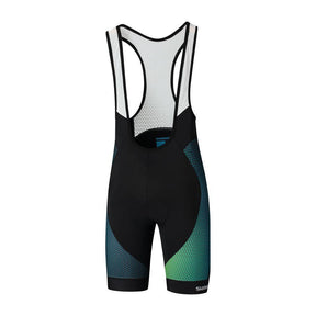 Herren Shimano Breakaway Bib Short Green S