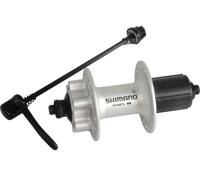 Hinterradnabe SHIMANO Hinterradnabe FH-M475 6-Loch 32 Loch 135 mm Silber