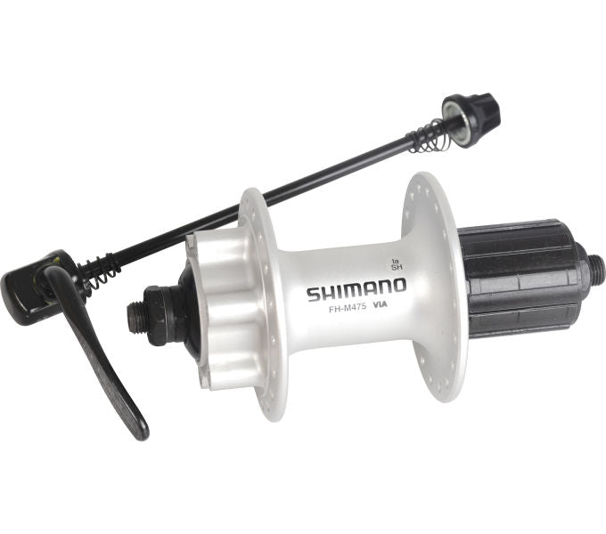 Hinterradnabe SHIMANO Hinterradnabe FH-M475 6-Loch 36 Loch 135 mm Silber