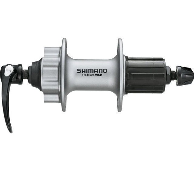 Hinterradnabe SHIMANO Hinterradnabe FH-M525 6-Loch 36 Loch 135 mm Silber