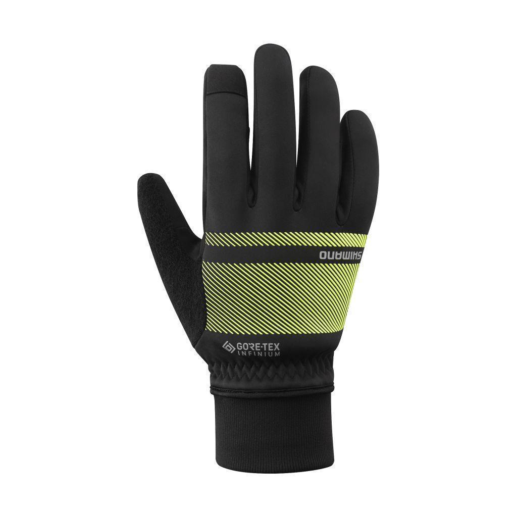 Unisex Shimano Infinium Primaloft Gloves neongelb