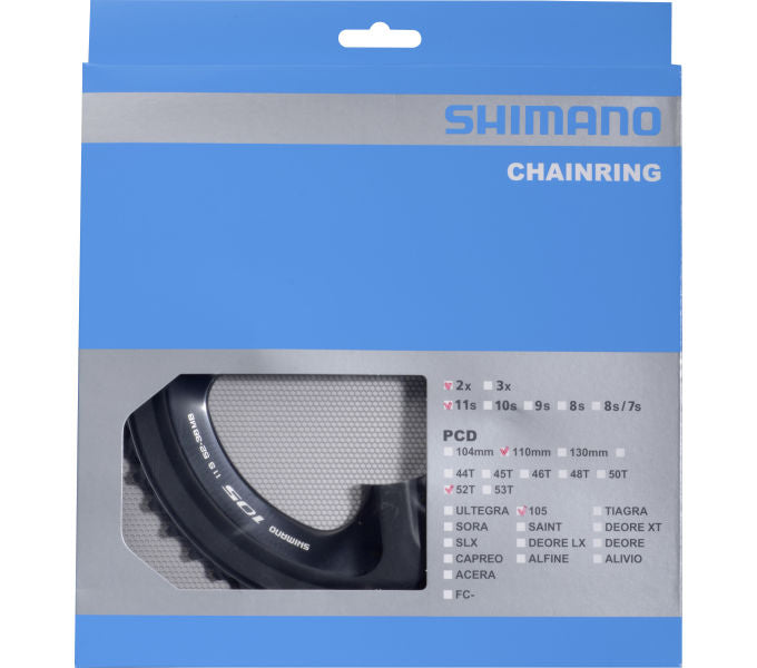 Kettenblatt SHIMANO Kettenblatt 105 FC-5800 52 Zähne Schwarz