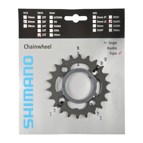 Kettenblätter Shimano Kettenblatt 22Z M430431 Schw