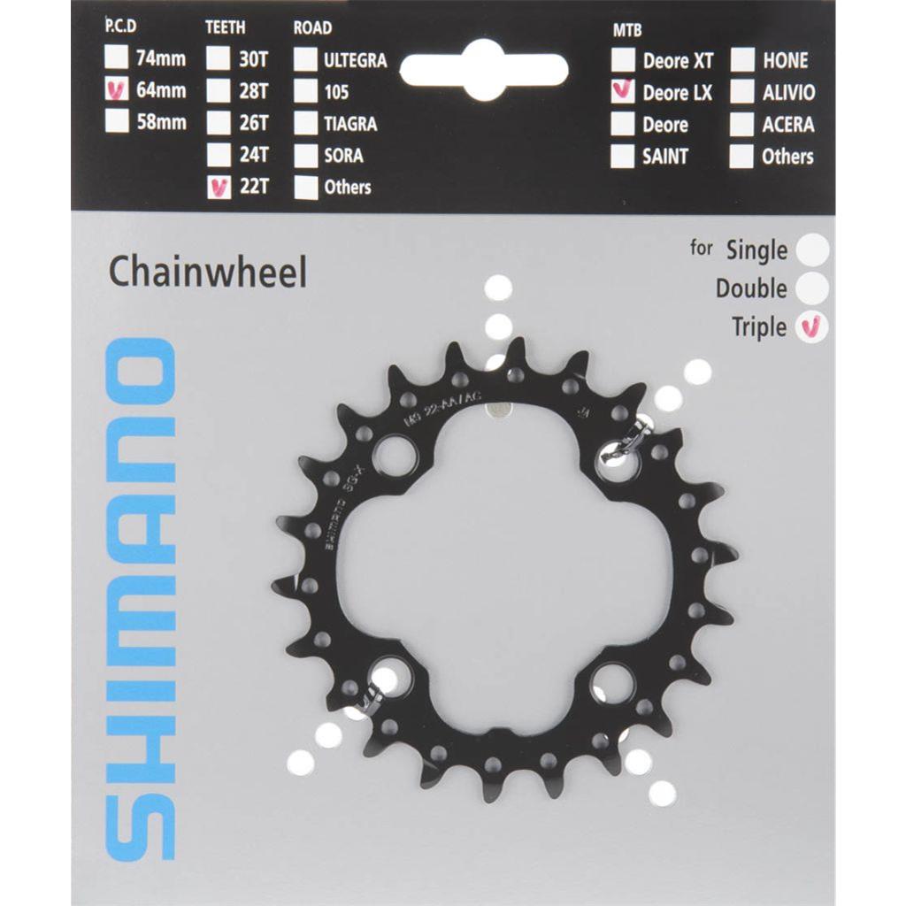 Kettenblätter Shimano Kettenblatt 22Z Slx Fcm677-665