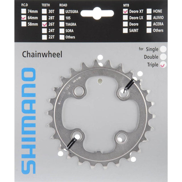 Kettenblätter Shimano Kettenblatt 26Z XT T8000-780
