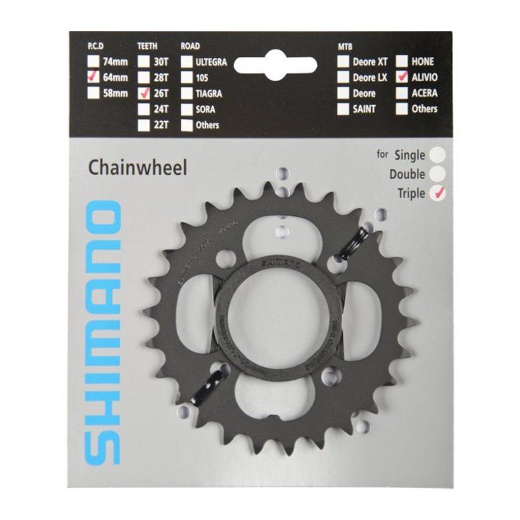 Kettenblätter Shimano Kettenblatt 36Z Fcm431 Schw