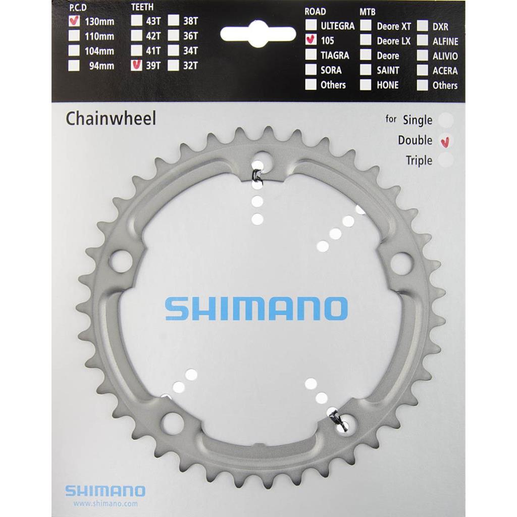 Kettenblätter Shimano Kettenblatt 39Z5700 2fSilber