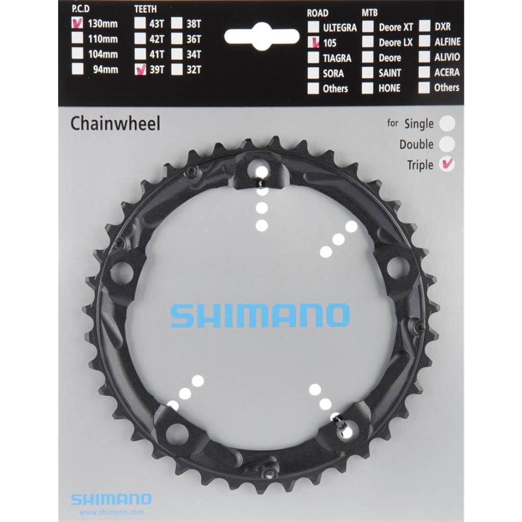 Kettenblätter Shimano Kettenblatt 39Z5703 3fSchwar