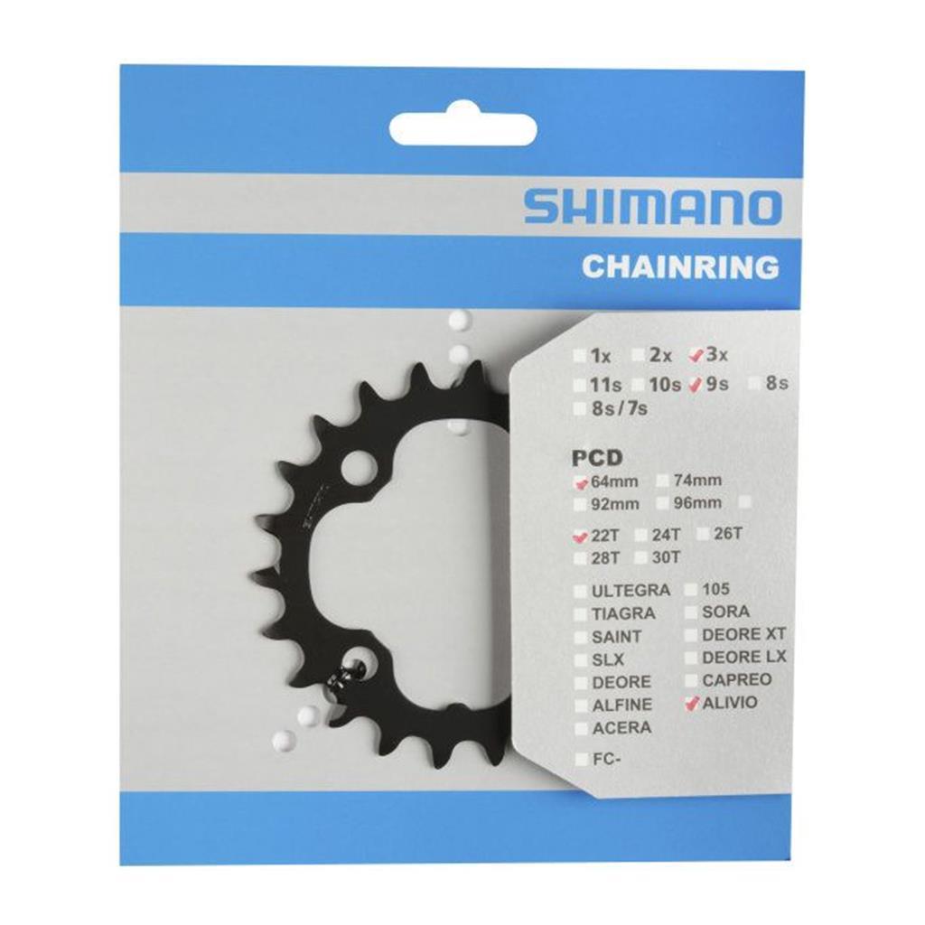 Kettenblätter Shimano Kettenblatt 40-30-22T M4050