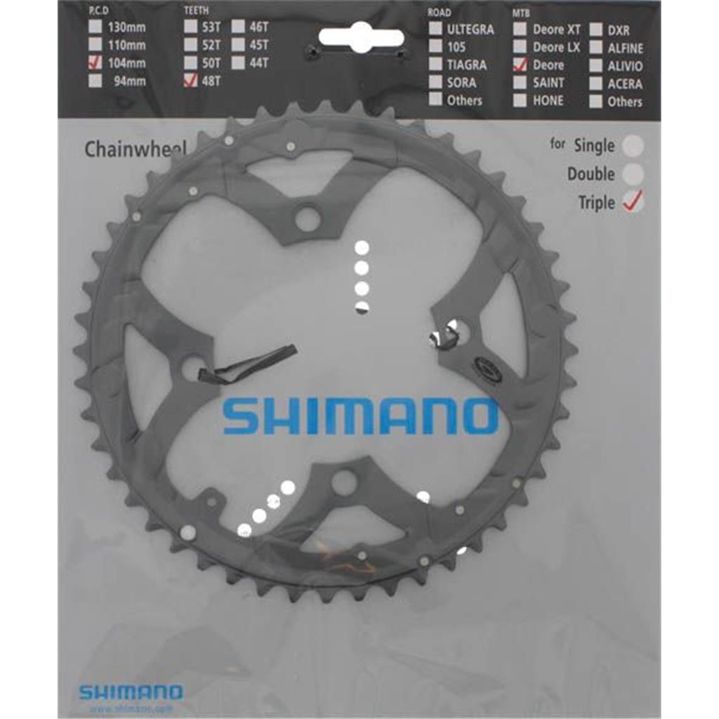 Kettenblätter Shimano Kettenblatt 48Z Fc-M590 Gray