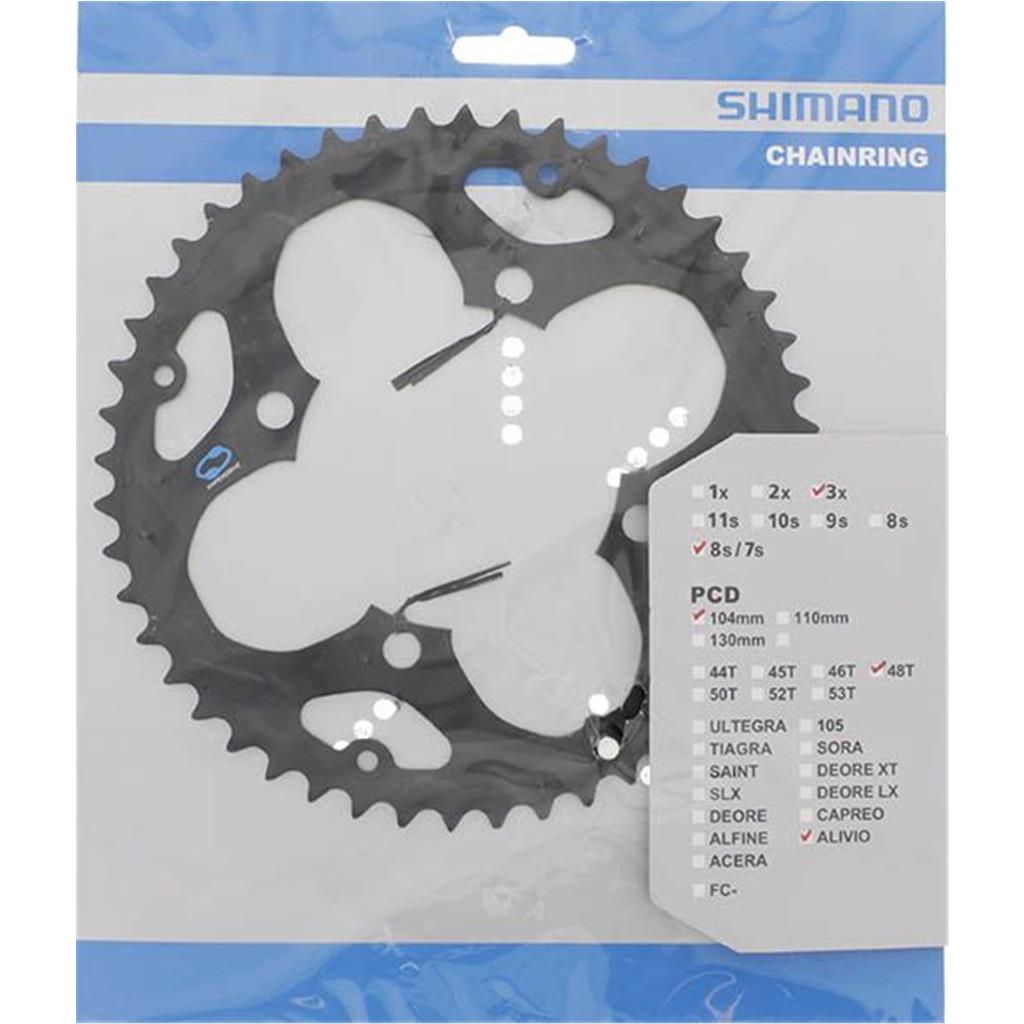 Kettenblätter Shimano Kettenblatt 48Z Fcm411 Alivio