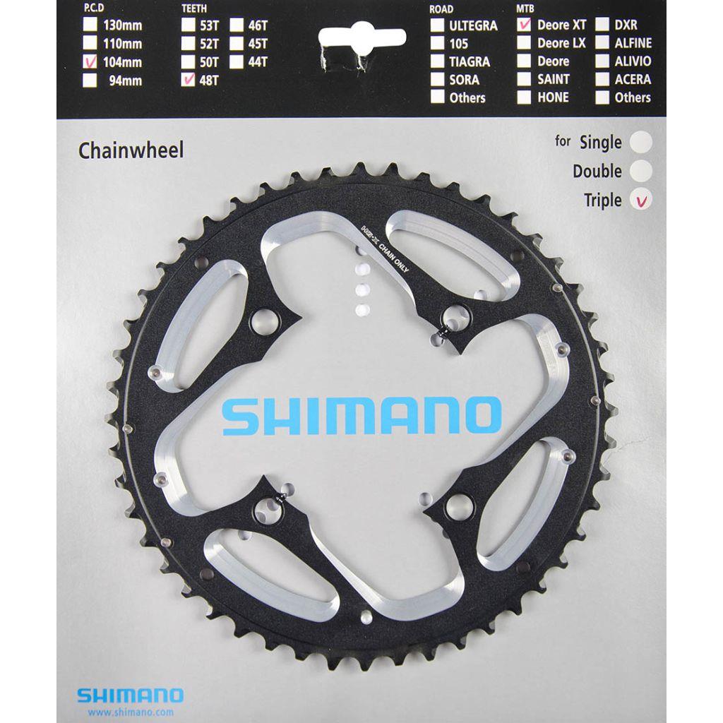 Kettenblätter Shimano Kettenblatt 48Z XT Fct781