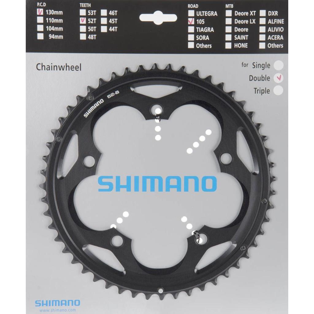 Kettenblätter Shimano Kettenblatt 52Z5700 2f Schw