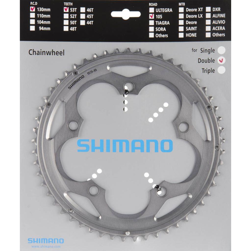 Kettenblätter Shimano Kettenblatt 53Z5700 2f Silb