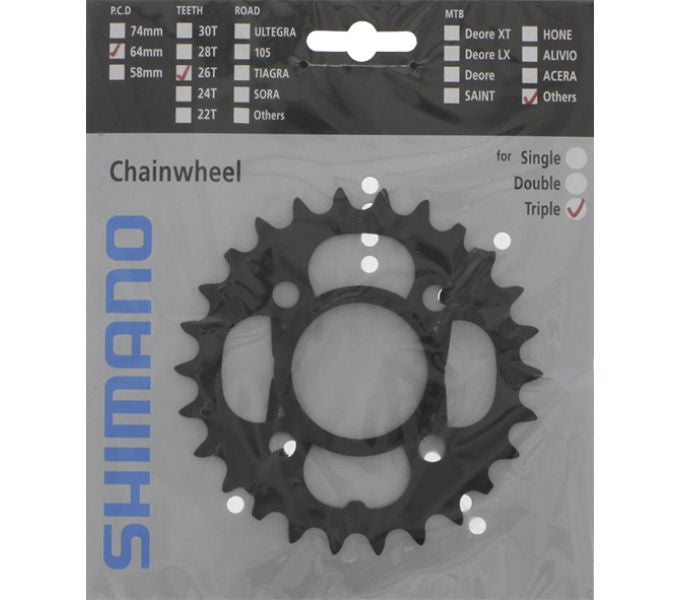 Kettenblatt SHIMANO Kettenblatt ACERA FC-M391 26 Zähne