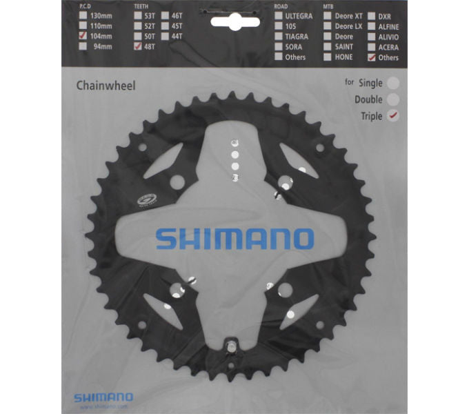 Kettenblatt SHIMANO Kettenblatt ACERA FC-M391 48 Zähne