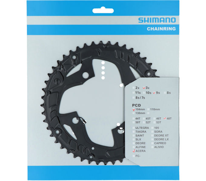 Kettenblatt SHIMANO Kettenblatt ACERA FC-T3010 48 Zähne für KSR