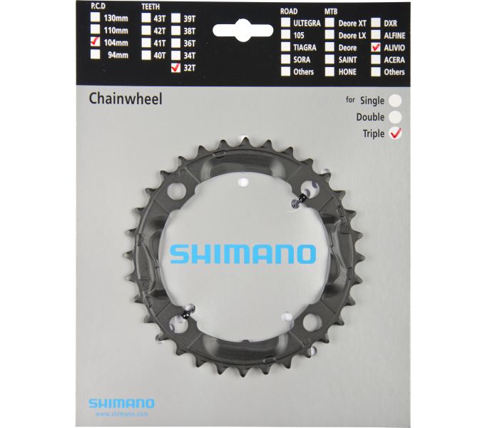 Kettenblatt SHIMANO Kettenblatt ALIVIO FC-M430 FC-M431 32 Zähne