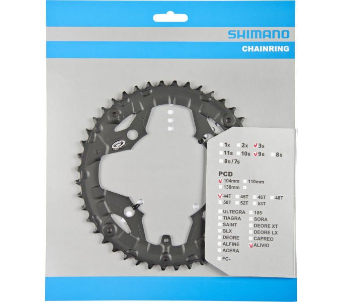 Kettenblatt SHIMANO Kettenblatt ALIVIO FC-M430 FC-M431 44 Zähne für KSR