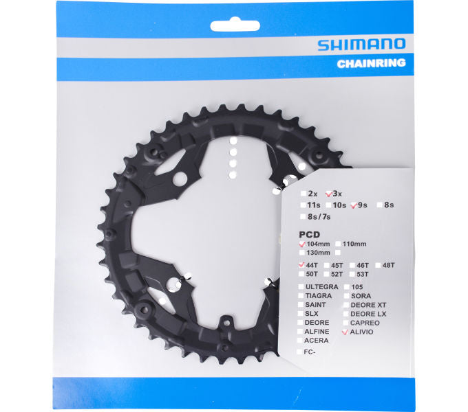 Kettenblatt SHIMANO Kettenblatt ALIVIO FC-T4060 44 Zähne für KSR