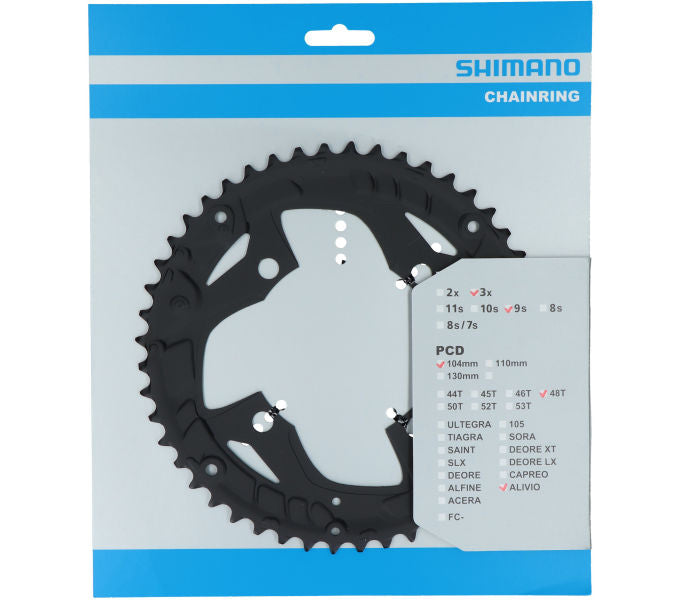 Kettenblatt SHIMANO Kettenblatt ALIVIO FC-T4060 48 Zähne für KSR