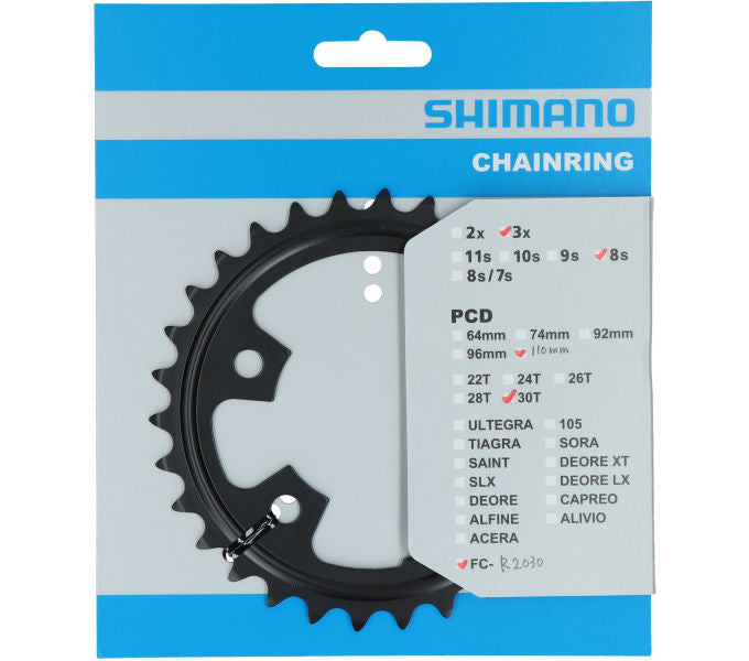 Kettenblatt SHIMANO Kettenblatt CLARIS FC-R2030 30 Zähne Schwarz