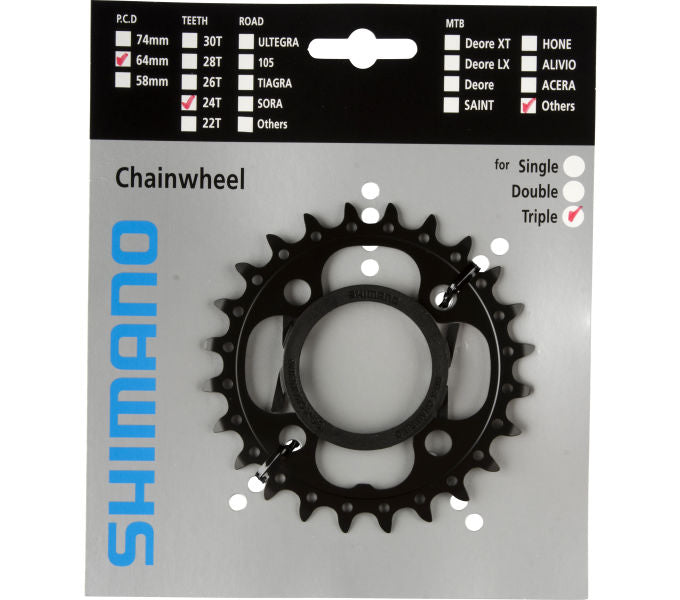 Kettenblatt SHIMANO Kettenblatt DEORE FC-M522 24 Zähne