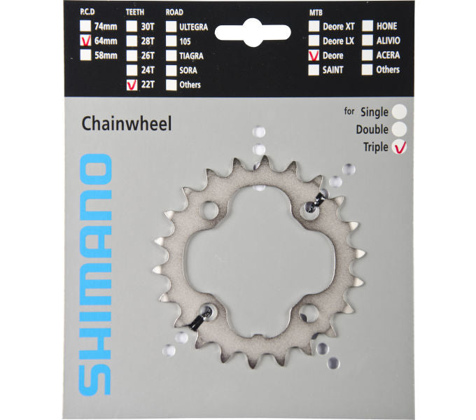 Kettenblatt SHIMANO Kettenblatt DEORE FC-M531 FC-M532 FC-M533 FC-M542 22 Zähne